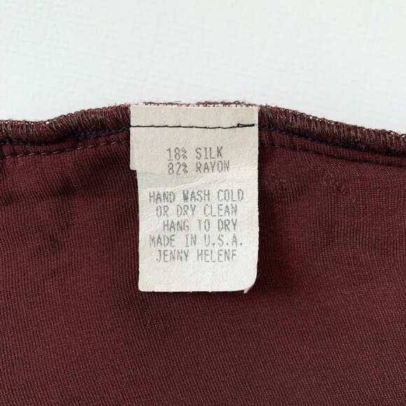 Vintage Velvet Silk Jenny Helene Brown Tank Top Fairy Witchy Sultry Mystical - Picture 8 of 10